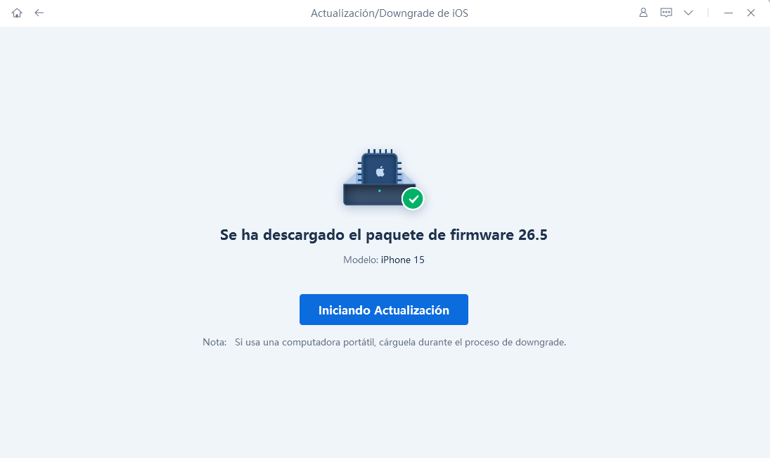 actualización con Reiboot 